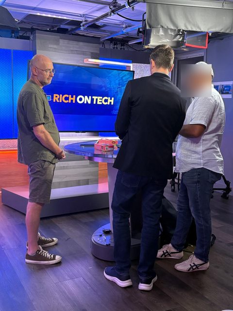 Numeline&rsquo;s founder on the Rich on Tech set at KTLA 5