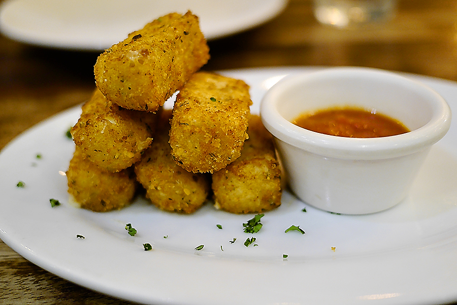 Breaded mozzarella sticks