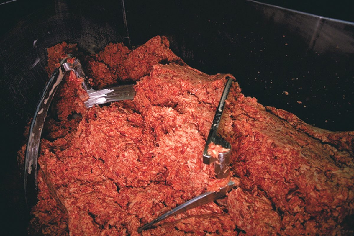 Viande hachée de bœuf crue, produit concerné par le rappel